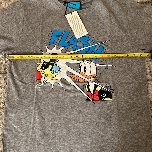 Gucci x Disney Oversized Donald Duck Cotton Gray T-Shirt NEW W TAGS - Picture 3 of 4